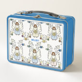 Schutzengel Metall-Lunchbox Metall Brotdose (Vorderseite)