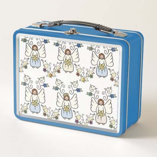 Schutzengel-Metall-Lunchbox Metall Brotdose (Vorderseite)