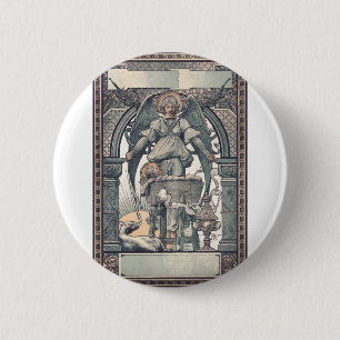 Schutzengel mit Jesuskind Button