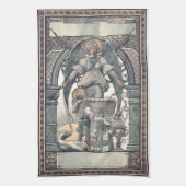Schutzengel mit Jesuskind Geschirrtuch (Vertikal)