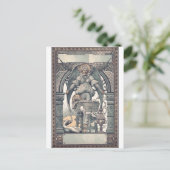 Schutzengel mit Jesuskind Postkarte (Stehend Vorderseite)