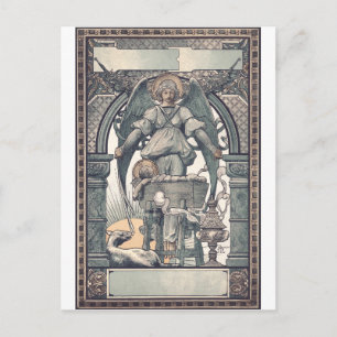 Schutzengel mit Jesuskind Postkarte