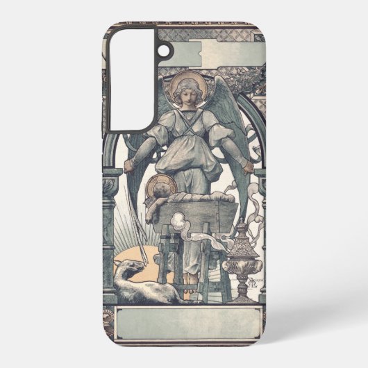 Schutzengel mit Jesuskind Samsung Galaxy Hülle (Rückseite)