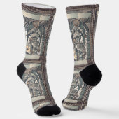 Schutzengel mit Jesuskind Socken (Gewinkelt)