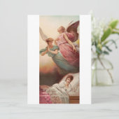 Schutzengel mit Kind Dankeskarte (Stehend Vorderseite)