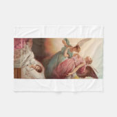 Schutzengel mit Kind Fleecedecke (Vorderseite (Horizontal))