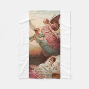 Schutzengel mit Kind Fleecedecke
