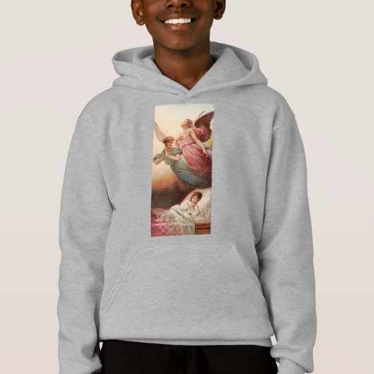 Schutzengel mit Kind Hoodie (Vorderseite)