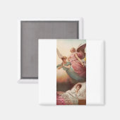 Schutzengel mit Kind Magnet (Vorderseite/Rückseite)