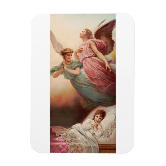 Schutzengel mit Kind Magnet (Vertikal)