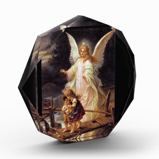 Schutzengel mit Kindern Fotoblock (Links)