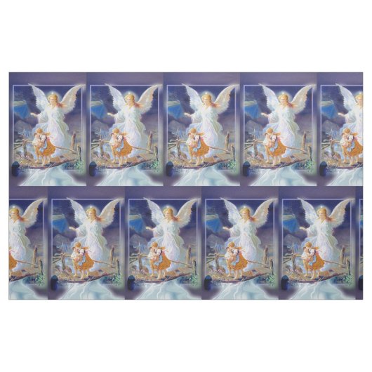 Schutzengel mit Kindern Stoff (Fat Quarter (45,7 x 55,9 cm))