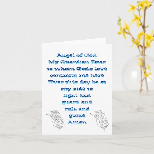 Schutzengel notecard karte (Gelbe Blume)