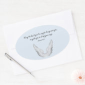 Schutzengel Ovaler Aufkleber (Umschlag)