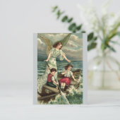 Schutzengel Postkarte (Stehend Vorderseite)