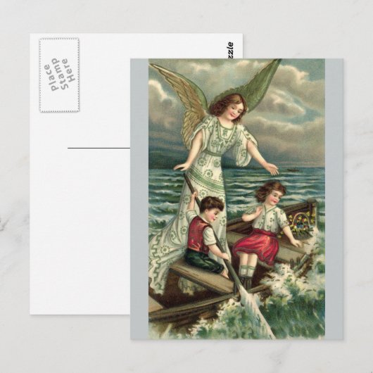 Schutzengel Postkarte (Vorne/Hinten)