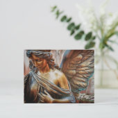 Schutzengel Postkarte (Stehend Vorderseite)