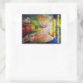 Schutzengel Rechteckiger Aufkleber (Tasche)