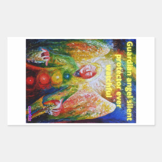 Schutzengel Rechteckiger Aufkleber