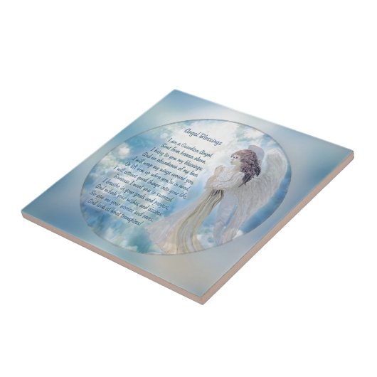 Schutzengel-Segen Fliese (Seite)