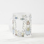 Schutzengel-Tasse Mattglastasse (Vorderseite Links)