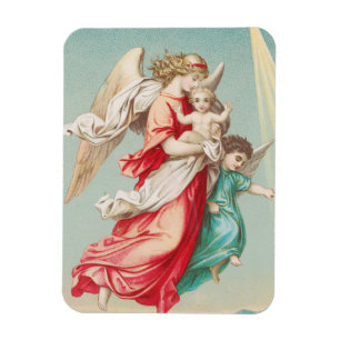 Schutzengel tragen ein Kind, ätherische Kunst Magnet