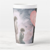 Schutzengel und Kind beten zusammen Milchtasse (Vorderseite)