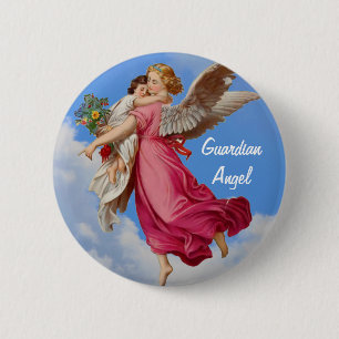 Schutzengel und Kind Inspirationsbutton Button