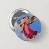 Schutzengel und Kind Knopf Button (Vorne & Hinten)