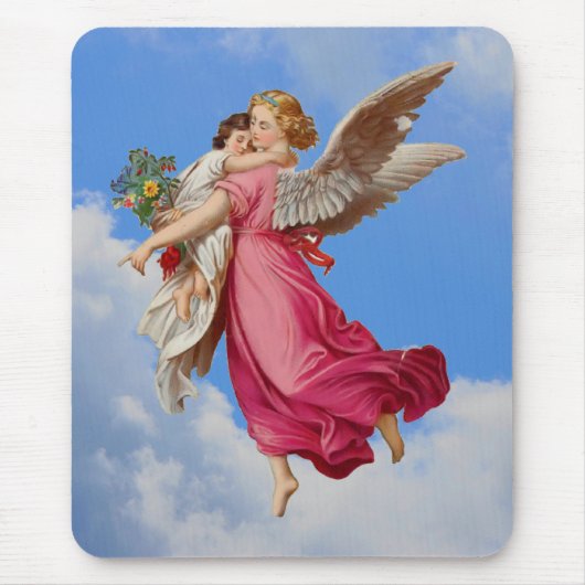 Schutzengel und Kind Mousepad (Vorne)