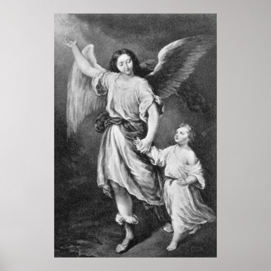 Schutzengel und Kind Poster (Vorne)