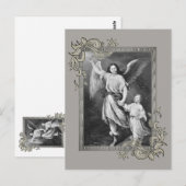 Schutzengel und Kind Postkarte (Vorne/Hinten)
