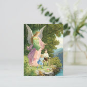 Schutzengel und Kinder Postkarte (Stehend Vorderseite)