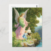 Schutzengel und Kinder Postkarte (Vorne/Hinten)