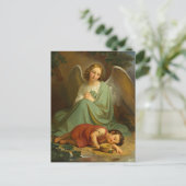 Schutzengel und Schlafende Kind Postkarte (Stehend Vorderseite)