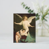 Schutzengel und Schlafende Kind Postkarte (Stehend Vorderseite)