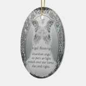 Schutzengel-Verzierung Keramikornament (Links)