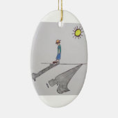 Schutzengel-Verzierung Keramikornament (Rechts)