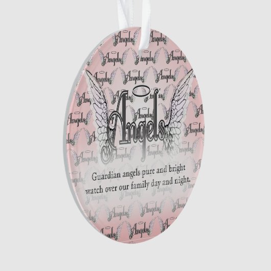 Schutzengel-Verzierung Ornament (Vorderseite)