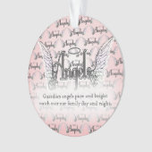 Schutzengel-Verzierung Ornament (Vorderseite)