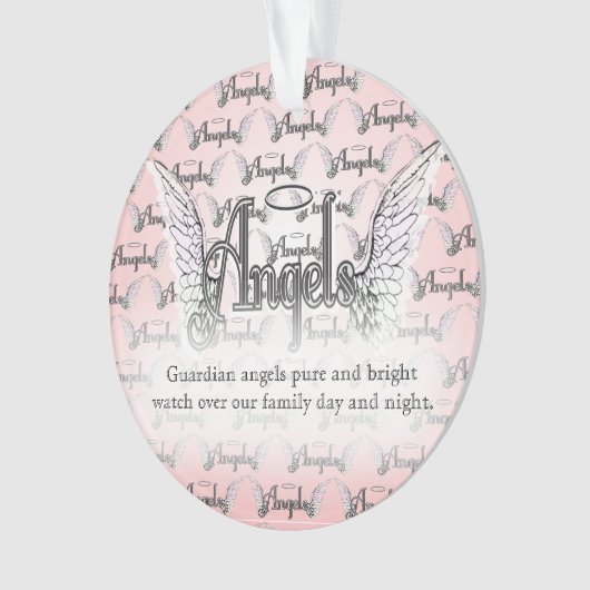 Schutzengel-Verzierung Ornament (Vorderseite)