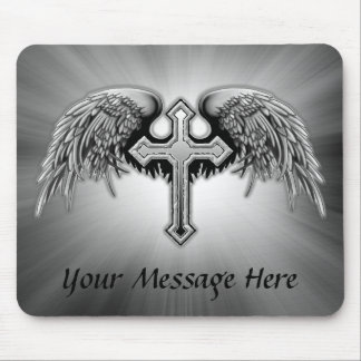Schutzengel Winged Querentwurf Mousepad
