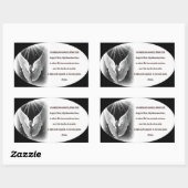 Schutzengelengebet Rechteckiger Aufkleber (Blatt)