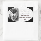 Schutzengelengebet Rechteckiger Aufkleber (Tasche)