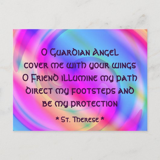 Schutzengelpostkarte Postkarte (Vorderseite)