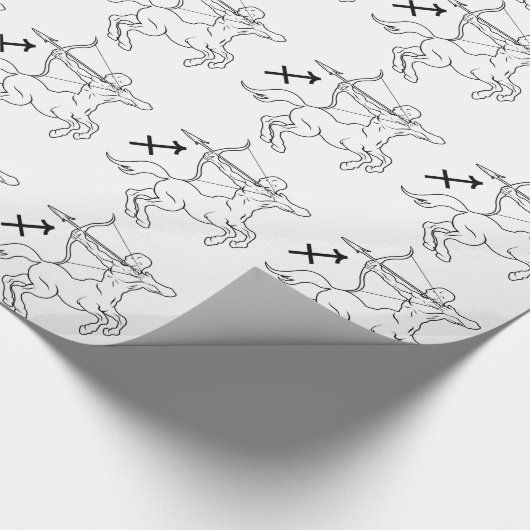 Schützetierkreishoroskop-Astrologiezeichen Geschenkpapier (Ecke)