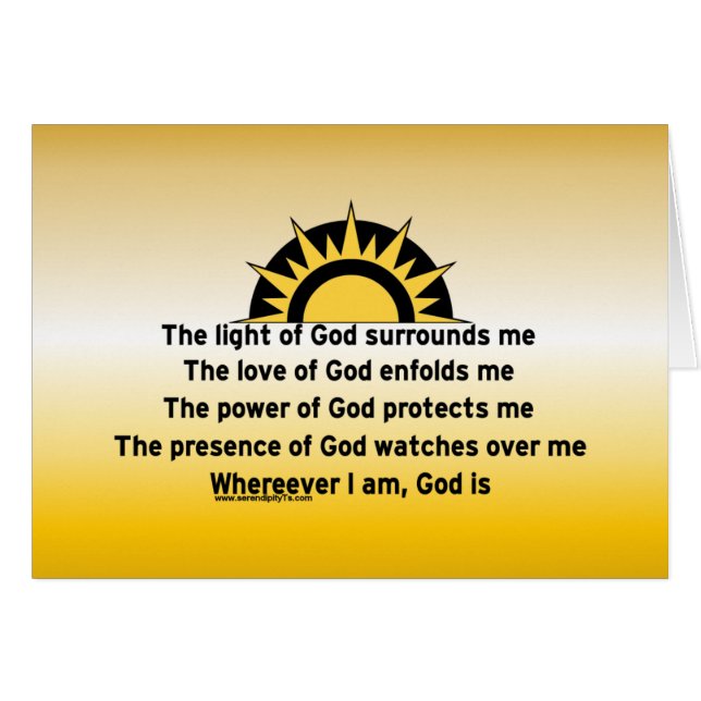 Schutzgebet (Vorderseite (Horizontal))