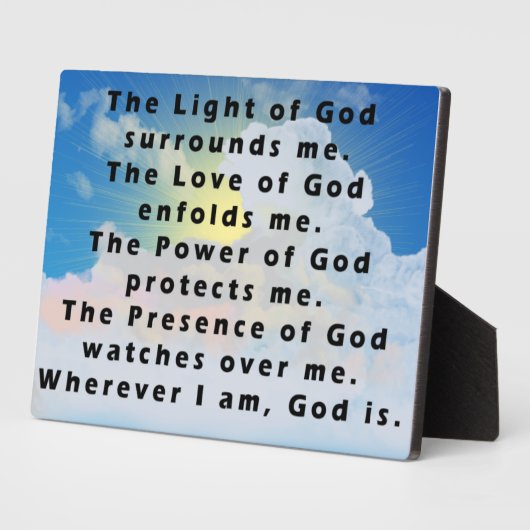 Schutzgebet Fotoplatte (Seite)