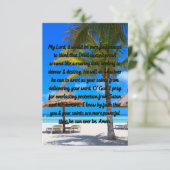 Schutzgebet gegen böse, flache Grußkarte Karte (Stehend Vorderseite)