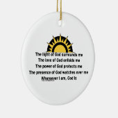 Schutzgebet Keramik Ornament (Rechts)